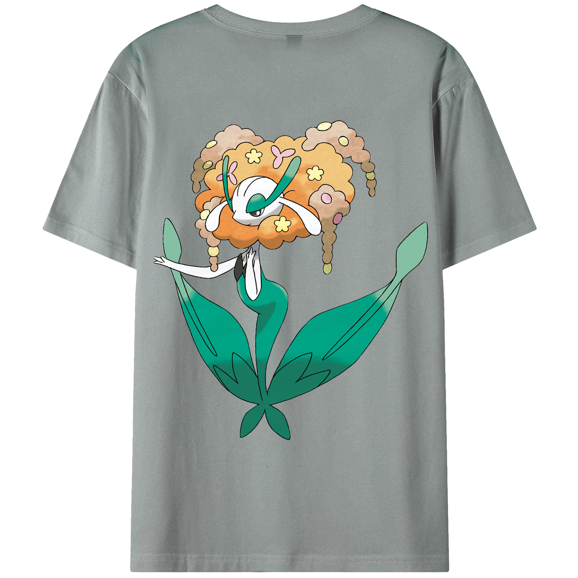 （画像用） ポケットモンスター Pokémon 綿100％ メンズ半袖Tシャツ（バックプリント） 通気性